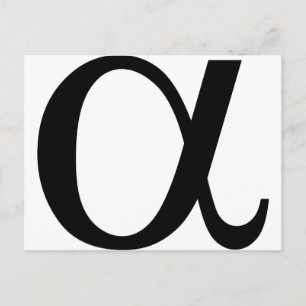 Cartão Postal ícone alfa a