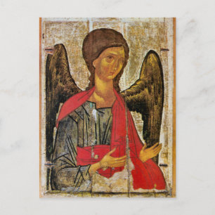 Cartão Postal Ícone Bizantino Archangel Michael Orthodox