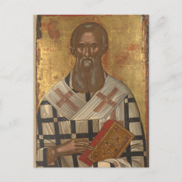 Cartão Postal Ícone Cristão Athanasius Orthodox