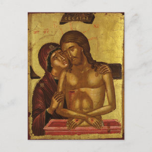 Cartão Postal Ícone Cristão cristo Rei da Glória Ortodoxa