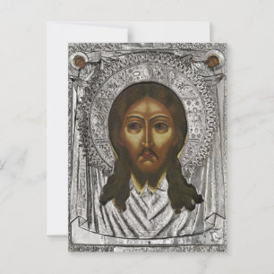 Cartão Postal Ícone Cristão Ortodoxo Mandilão