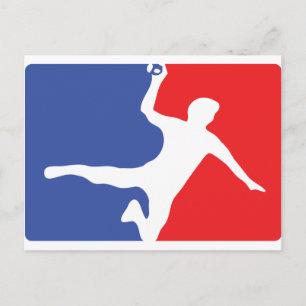 Cartão Postal Ícone da legenda do handball