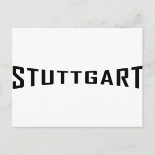 Cartão Postal ícone de alemanha stuttgart