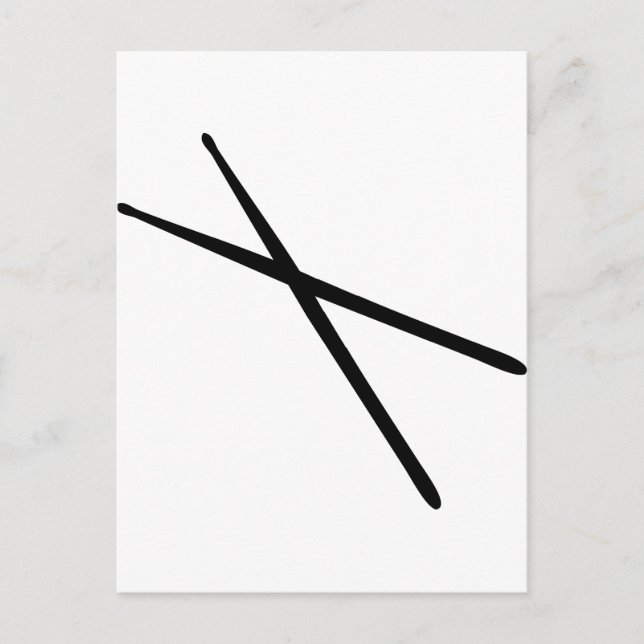 Cartão Postal ícone de paus (Frente)