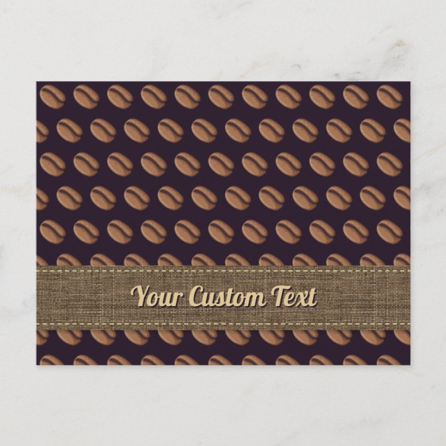 Cartão Postal Ícone do Café Bean (Frente)