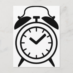 Cartão Postal ícone do despertador