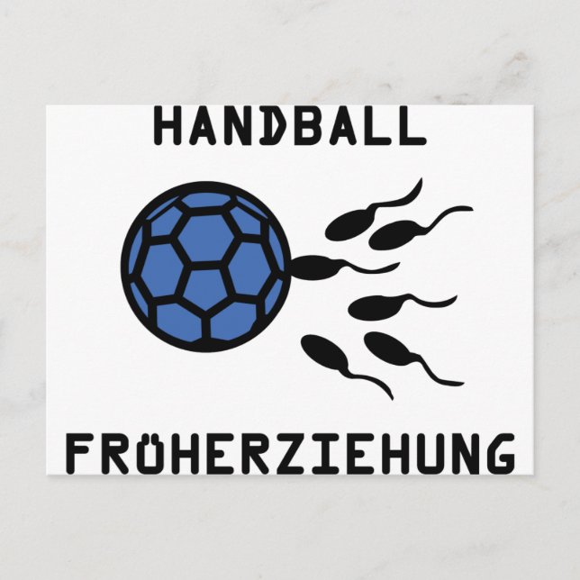Cartão Postal Ícone do Handball Früherziehung (Frente)