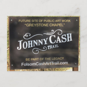 Cartão Postal Ícone Folsom: Assine a Trilha do Johnny Cash