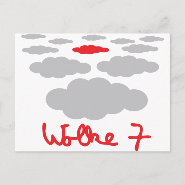 Cartão Postal ícone Wolke 7 (Frente)