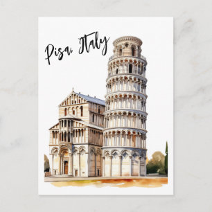 Cartão Postal Ícones Atemporais de Pisa