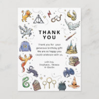 Ícones de Harry Potter Agradecimento de Aniversári