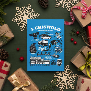 Cartão Postal Ícones e cotações das férias de Natal