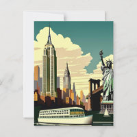 Cartão Postal Icônico da Cidade de Nova York