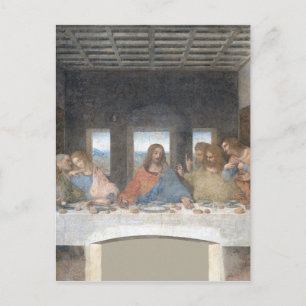 Cartão Postal Icônico Leonardo da Vinci O Último Jantar