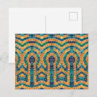 Cartão postal ICONS MOSAIC Dourado