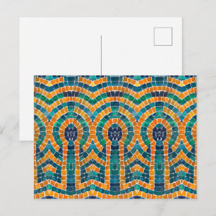 Cartão postal ICONS MOSAIC Dourado