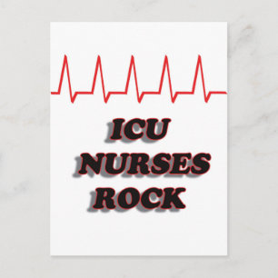 CARTÃO POSTAL ICU NURSES ROCK