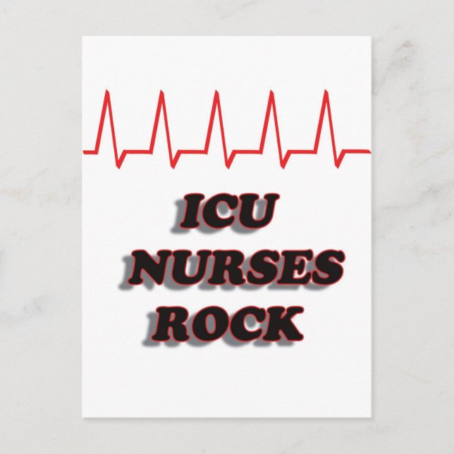 CARTÃO POSTAL ICU NURSES ROCK (Frente)
