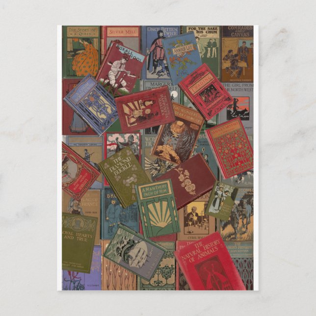 Cartão Postal Idade do ouro dos Livros (Frente)