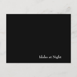 Cartão Postal Idaho à Noite