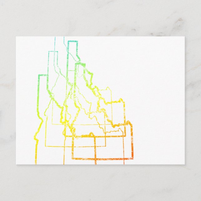 Cartão Postal idaho chill blur (Frente)