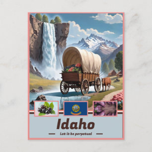 Cartão Postal Idaho Elegance: Surreal Showcase