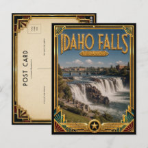 Idaho Falls Idaho Arte Deco Vintage Era de Ouro