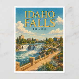 Cartão Postal Idaho Falls Idaho River Walk GeoSaga
