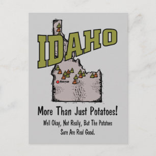 Cartão Postal Idaho ID Motto Americano ~ Mais do que Apenas Bata