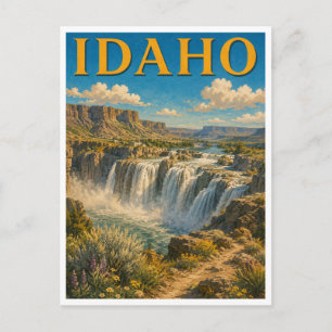 Cartão Postal Idaho Shoshone Falls GeoSaga