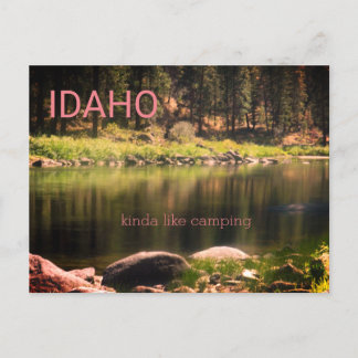 Cartão Postal Idaho tipo como acampar