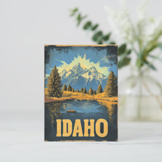 Cartão Postal Idaho viagens vintage