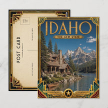 Idaho Vintage Art Deco Era de Ouro