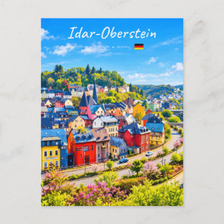 Cartão Postal Idar-Oberstein, Alemanha - Cidade Colorida