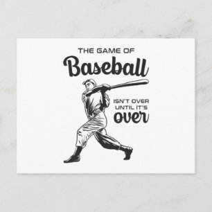 Cartão Postal Ideia Engraçada de Presente para Baseball Sports P
