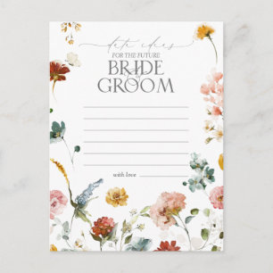 Cartão Postal Ideias de Data de Aquarela das Flores de Jardim El