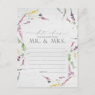 Cartão Postal Ideias de Data Floral de Cólvora Selvagem