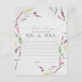 Cartão Postal Ideias de Data Floral de Cólvora Selvagem