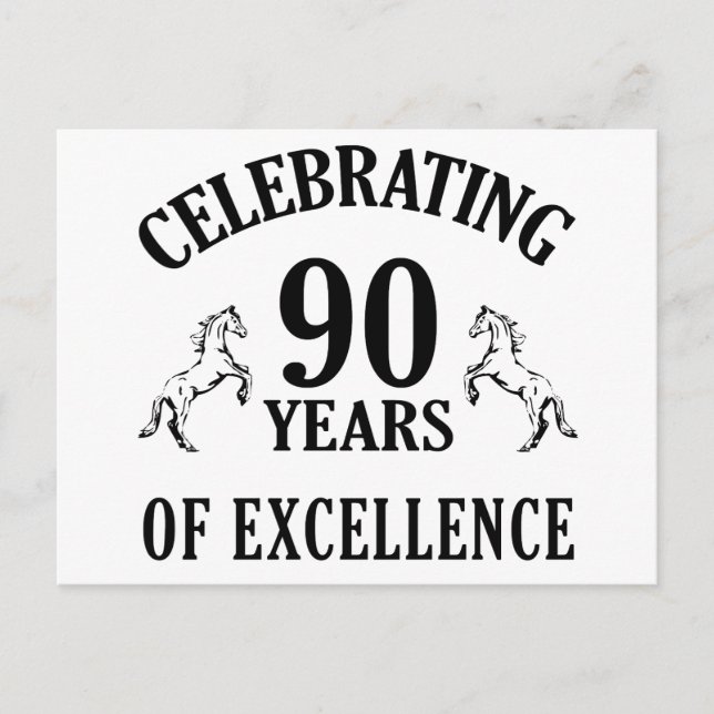 Cartão Postal Ideias de presentes de aniversário de na moda 90 (Frente)
