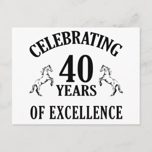 Cartão Postal Ideias de presentes na moda aniversário de 40 anos