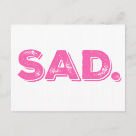 Cartão Postal Ides SAD do Cartão-postal de Protesto Rosa Trump