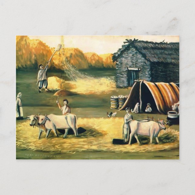 Cartão Postal Idioma Estressante. Boa noite. por Niko Pirosmani (Frente)