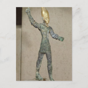 Cartão Postal Ídolo do deus Baal, de Ugarit, Síria