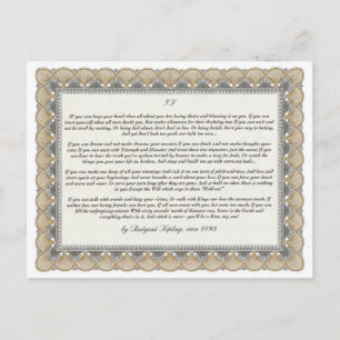 Cartão Postal IF = um Poema Inspirador para Jovens Homens