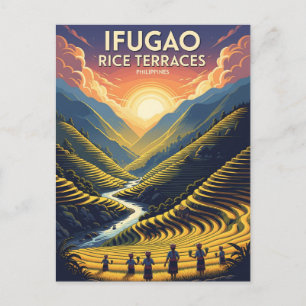 Cartão Postal Ifugao Rice Terraces Filipinas Viagem