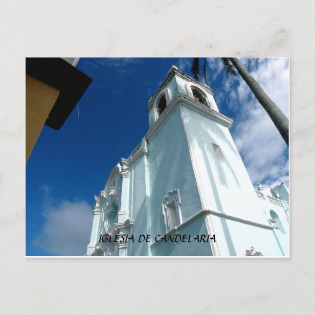 Cartão Postal Iglesia De Candelaria — Tlacotalpan, México (Frente)