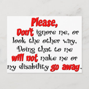 Cartão Postal Ignorar