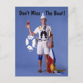 Cartão Postal Ignore Sayles™_Don't Miss The Boat! postal