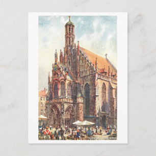 Cartão Postal Igreja Antiga de Nossa Senhora, Nuremberg