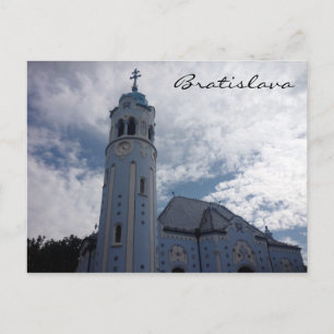 Cartão Postal igreja azul de Bratislava